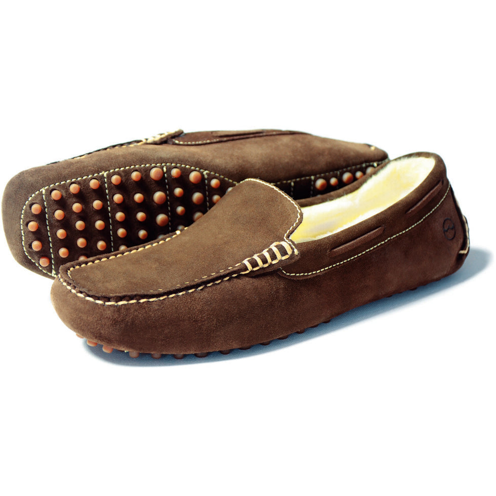 Orca Bay Mohawk II Men's Sheepskin Indoor Shoes in Dark Brown