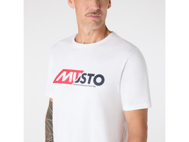 Musto Men's Marine Graphic SS Tee White