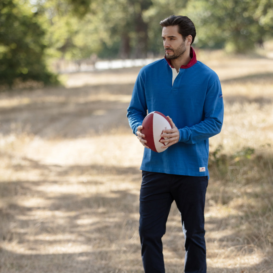 Bullwren Original Rugby Shirt Nautical/Red
