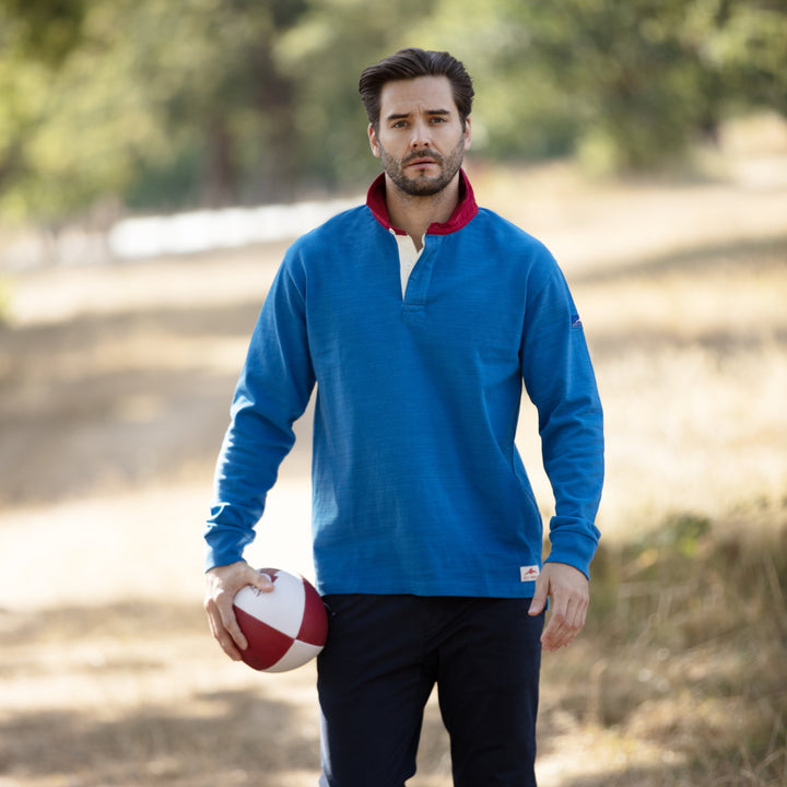Bullwren Original Rugby Shirt Nautical/Red