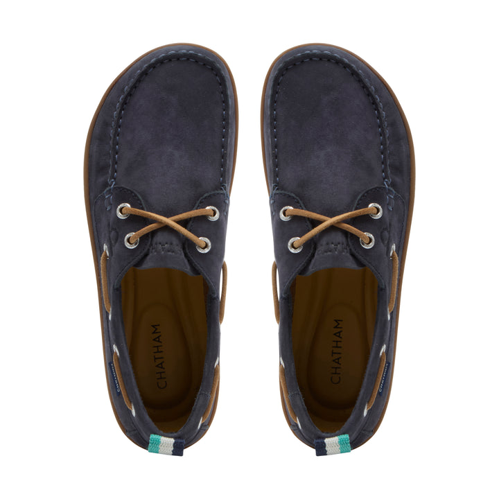 Chatham Eclipse Nubuck Barefoot Boat Shoe navy