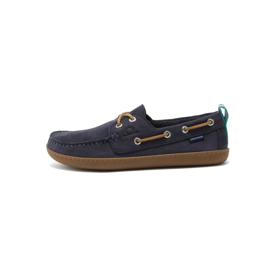 Chatham Eclipse Nubuck Barefoot Boat Shoe navy