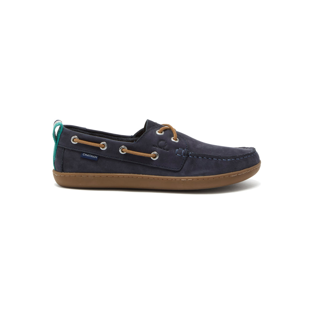 Chatham Eclipse Nubuck Barefoot Boat Shoe navy
