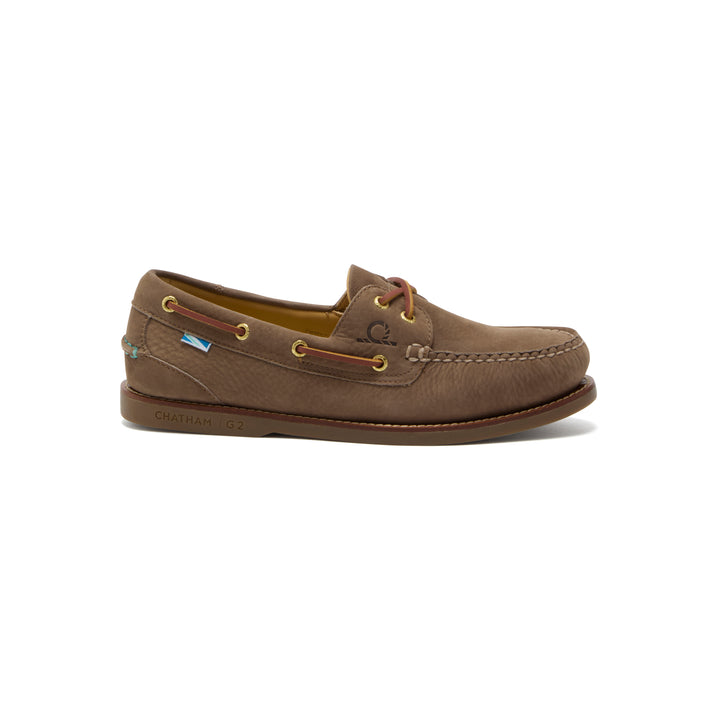 Chatham Men's Lyme G2 Premium Nubuck Deck Shoe - Fossil