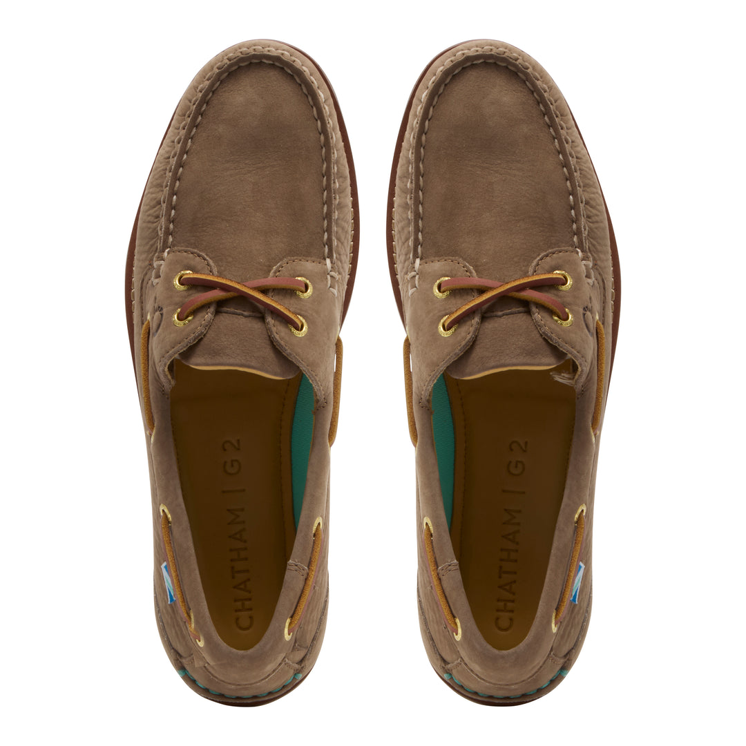 Chatham Men's Lyme G2 Premium Nubuck Deck Shoe - Fossil