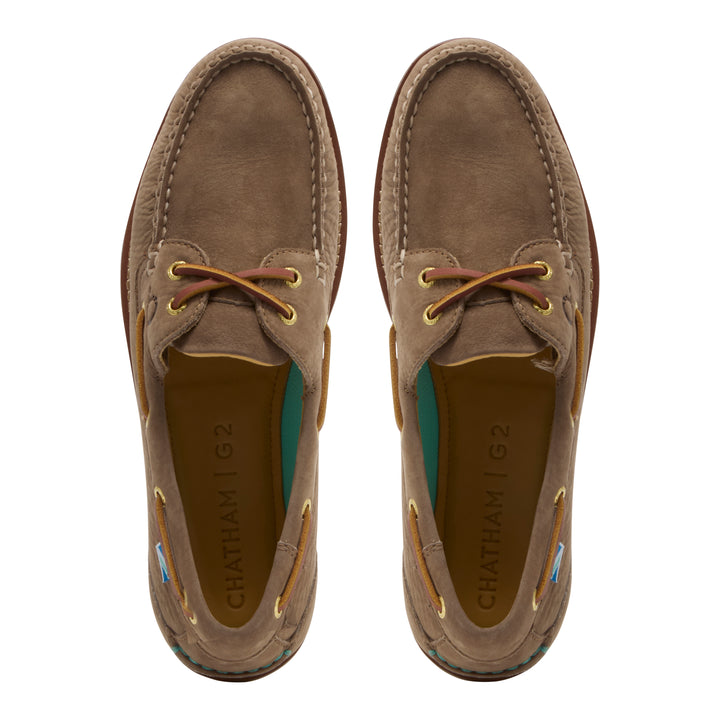 Chatham Men's Lyme G2 Premium Nubuck Deck Shoe - Fossil