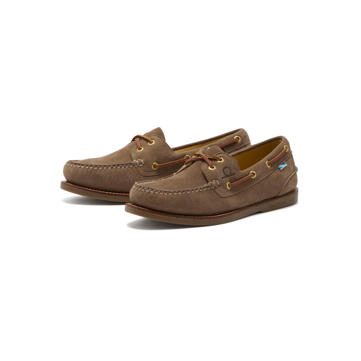Chatham Men's Lyme G2 Premium Nubuck Deck Shoe - Fossil