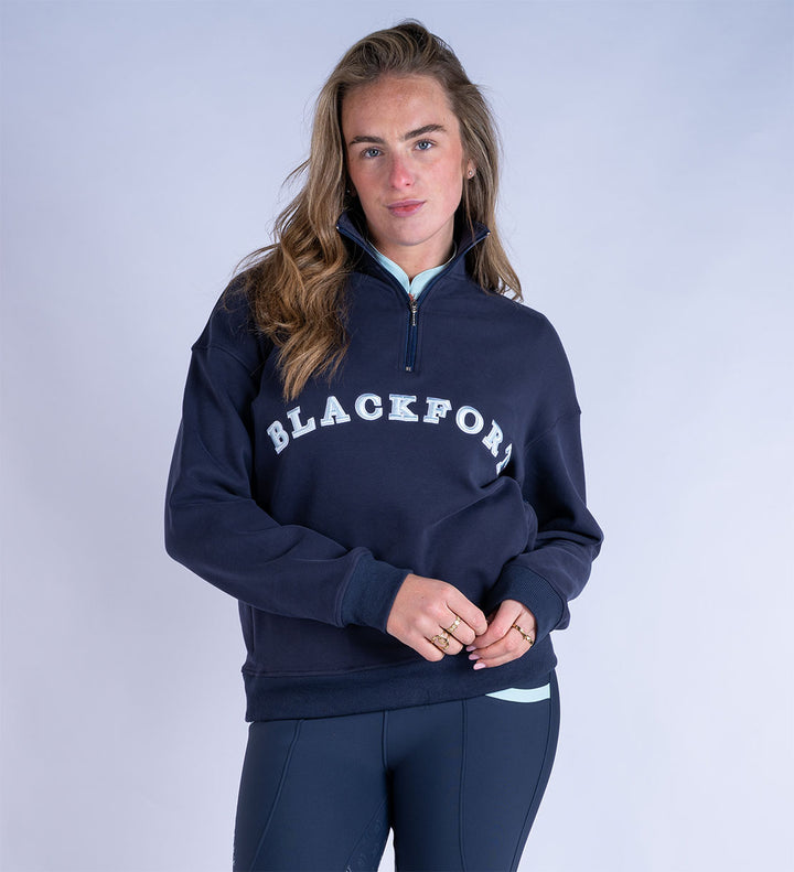 Blackfort Ruby Quarter Zip Navy & Sky