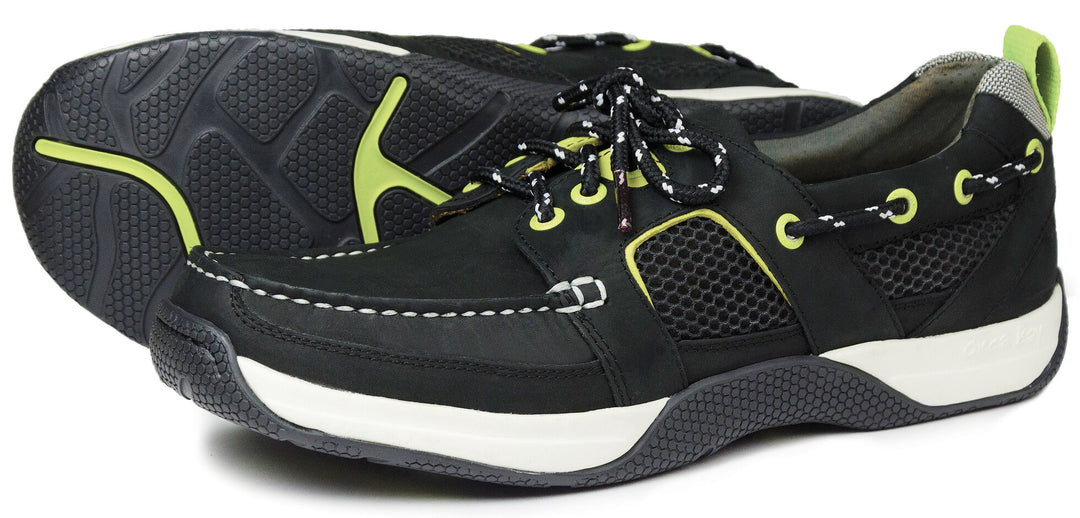 Orca Bay Wave Men's Sports Boat Shoes in Carbon/Yellow