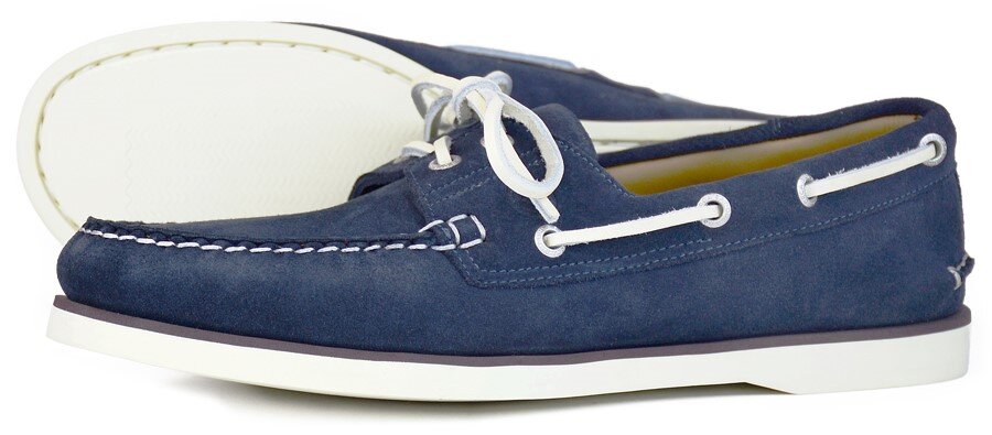 Orca Bay Portland Men's Premium Ocean Gold Shoes in Navy Suede