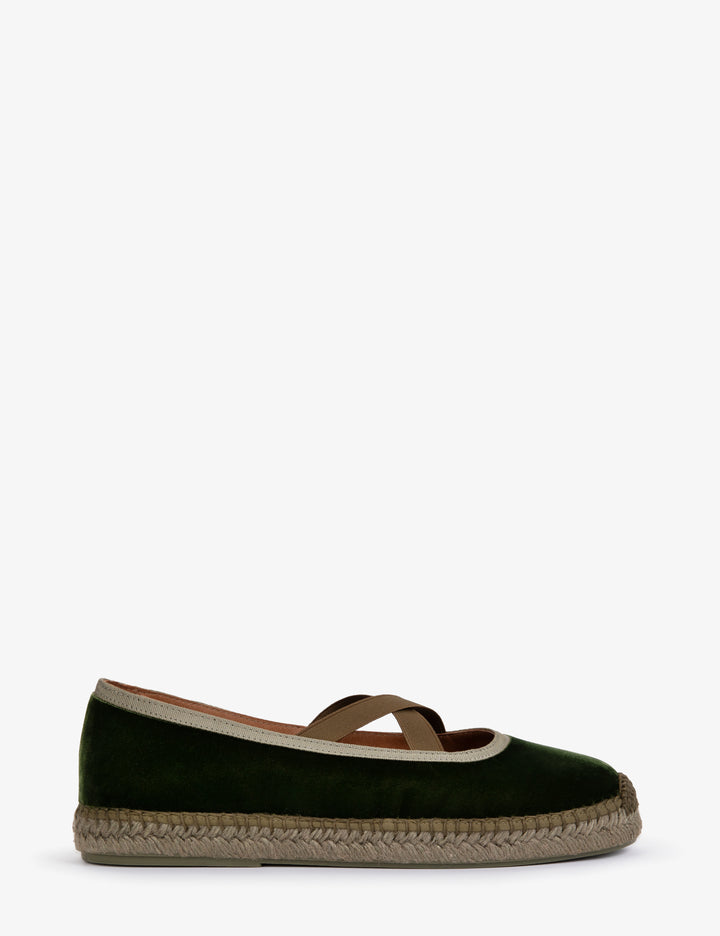 Penelope Chilvers Chico Velvet Espadrille