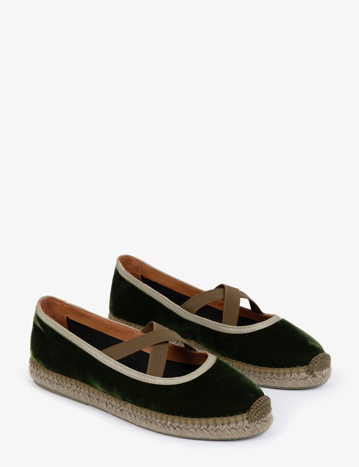 Penelope Chilvers Chico Velvet Espadrille