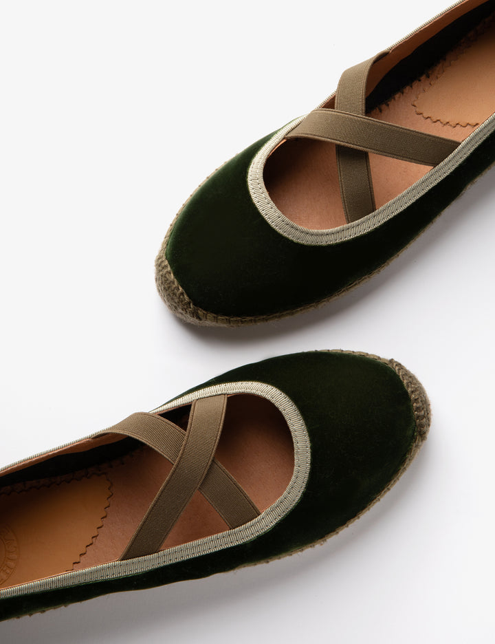 Penelope Chilvers Chico Velvet Espadrille