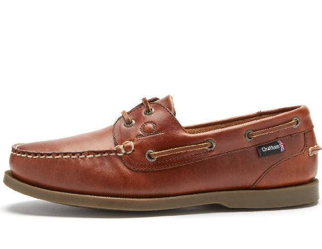 Chatham Mens Deck II G2 Boat Shoes Chestnut Leather