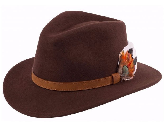 Alan Paine Richmond Felt Hat Brown