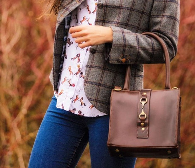 Grays Country Gifts Mini Alice Leather Handbag in Brown Leather