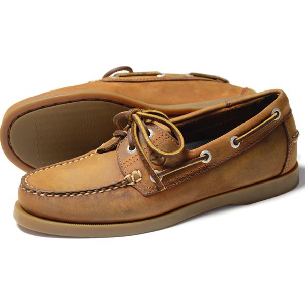 Orca Bay Creek Ladies Leather Deck Shoes in Sand