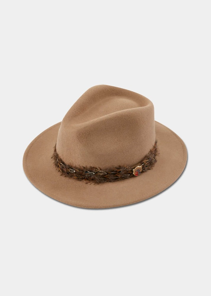 Alan Pain Richmond Fedora ladies in mink 00% wool felt material
