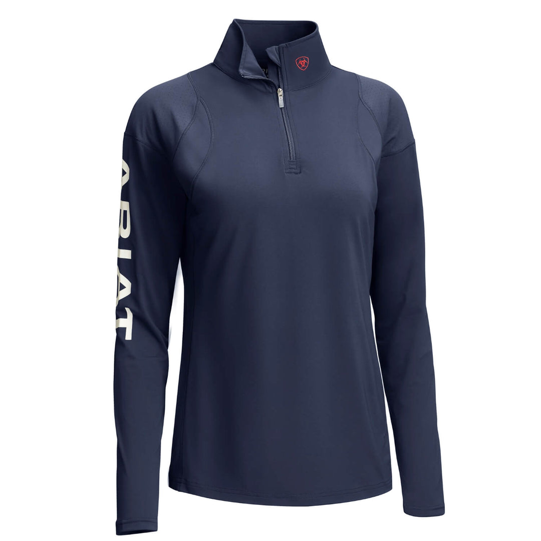 Ariat Women's Auburn 1/4 Zip Baselayer Top Team Navy