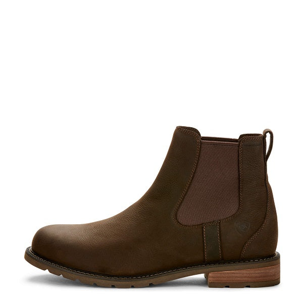 Ariat Mens Wexford H20 Waterproof Chelsea Boots in Java Leather