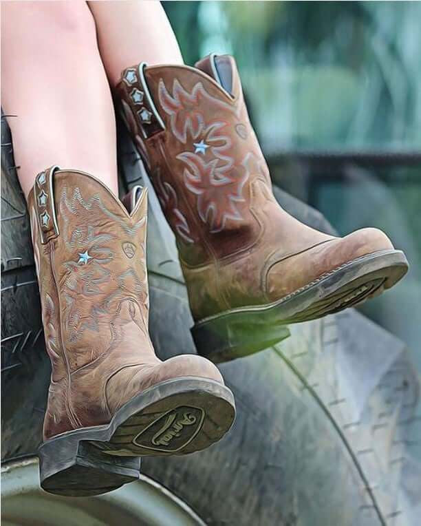 Ariat Women's Probaby Western Boot Driftwood Brown