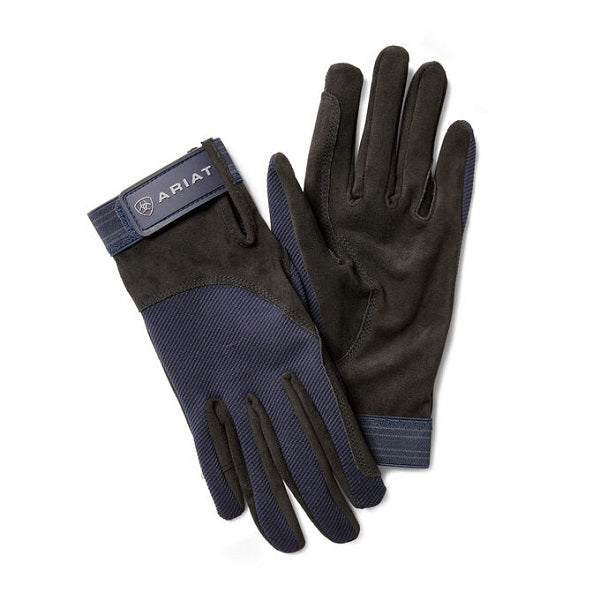 Ariat Tek Grip Riding Gloves in Navy