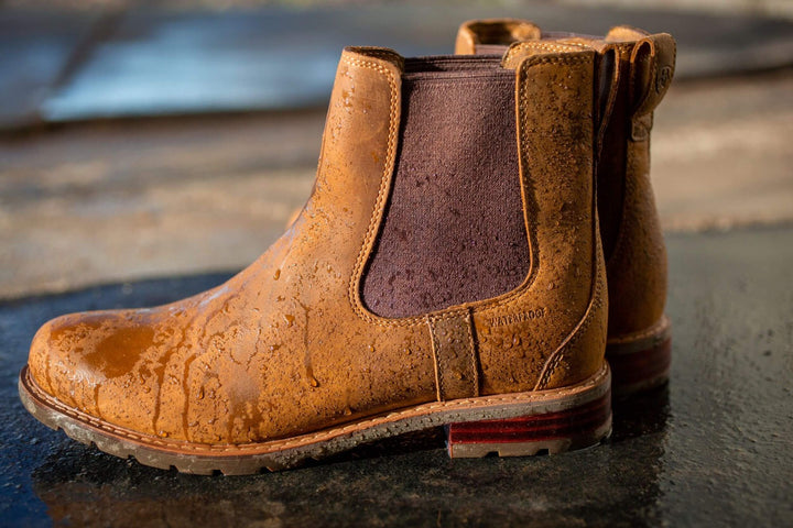 Ariat Women's Wexford H20 Chelsea Boot Weathered Brown Waterproof ankle boots