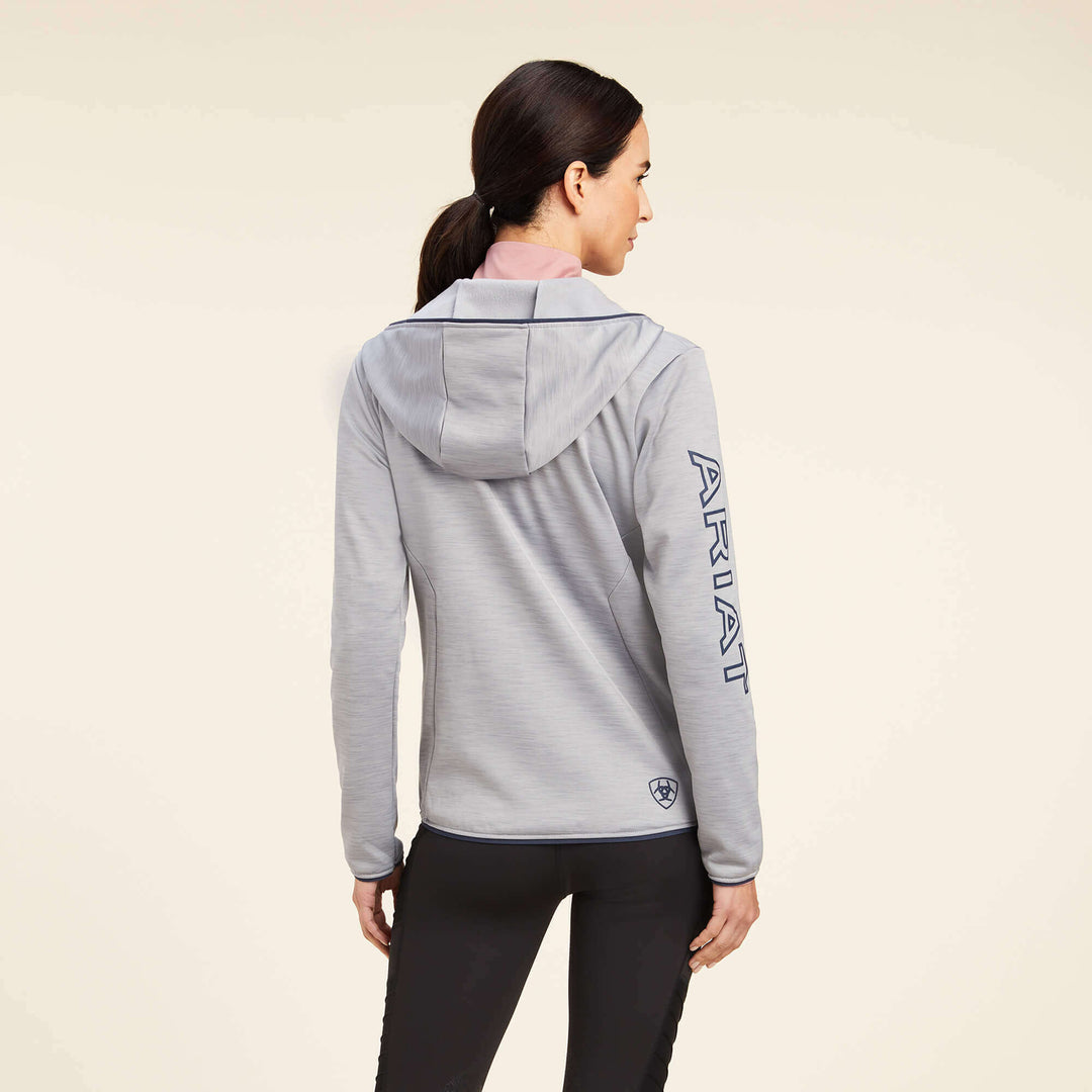 Ariat Women's Byron Full Zip Hoodie in Heather Grey