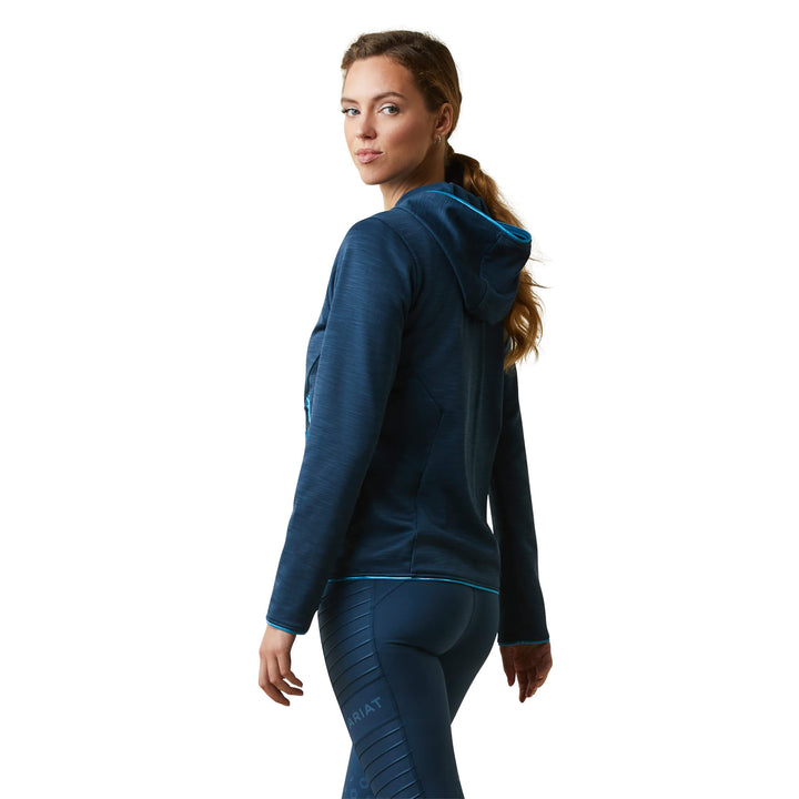 Ariat Women's Byron Full Zip Hoodie Petroleum Blue