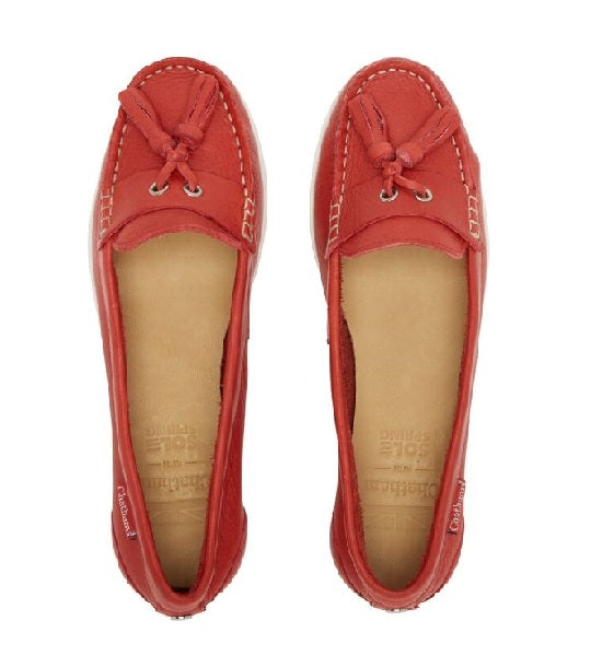 Chatham Arora Red Leather Loafer