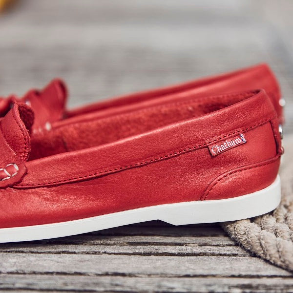 Chatham Arora Red Leather Loafer