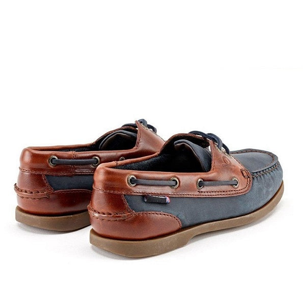 Chatham Bermuda Lady G2 Boat Shoe Navy Nubuck with Seahorse Brown Leather Cuff