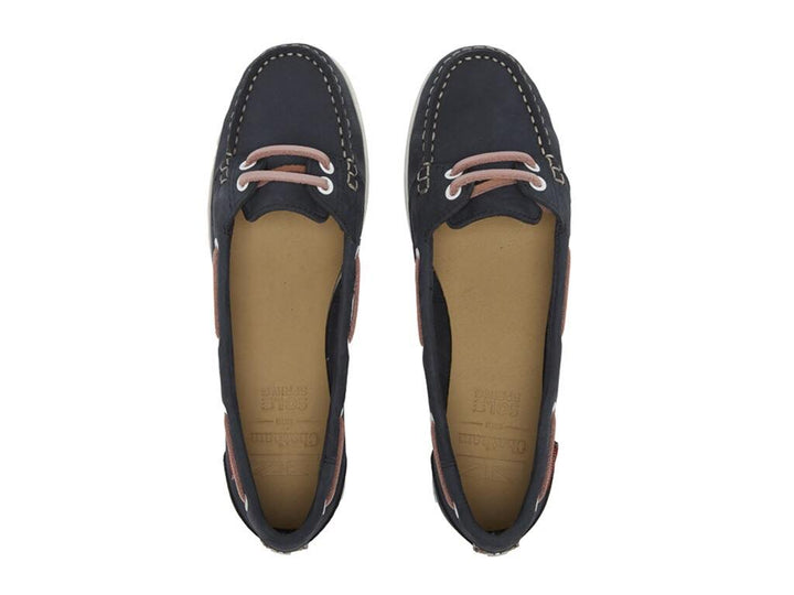 Chatham Harper Ladies Boat Shoe Navy Pink