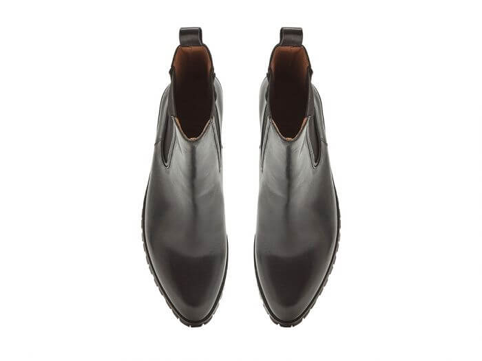 Chatham Vyne Women's Black Leather Chunky Soled Chelsea Boots