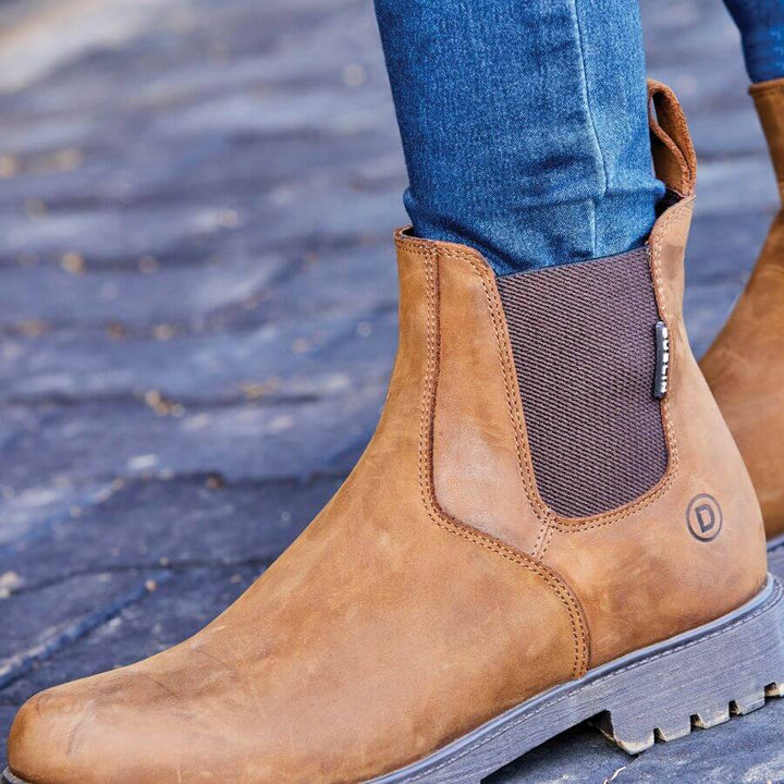 Dublin Ventura Boots III waxy brown leather ladies chelsea boots