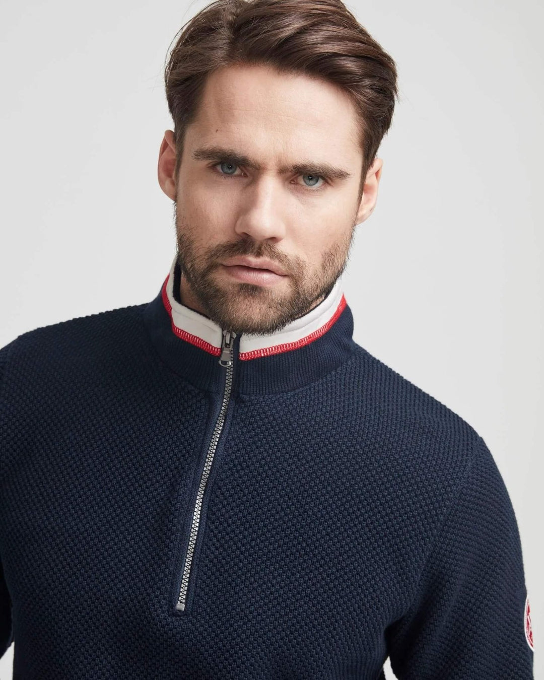 Holebrook Men's Classic WP Windproof Sweater Jumper in Navy