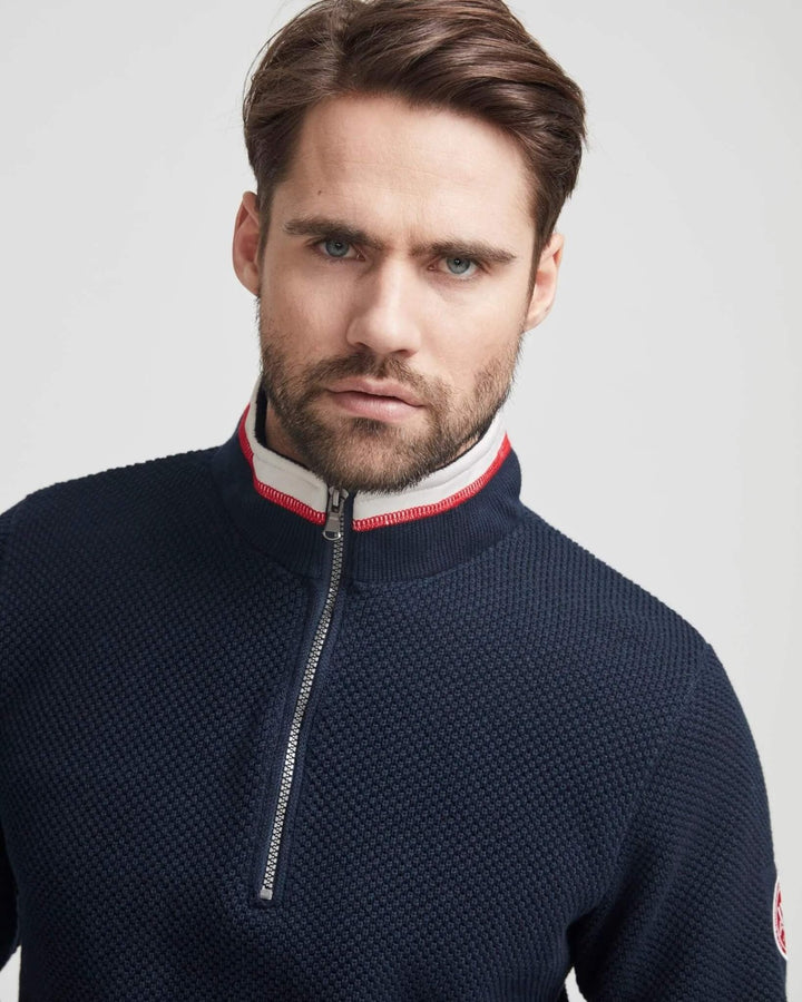 Holebrook Men's Classic WP Windproof Sweater Jumper in Navy