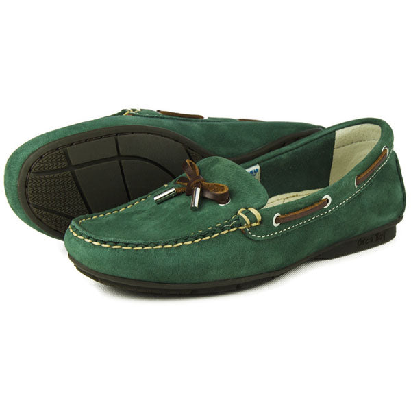 Orca Bay Ballena Women's Loafer Washable Nubuck Suede Leather Racing Green